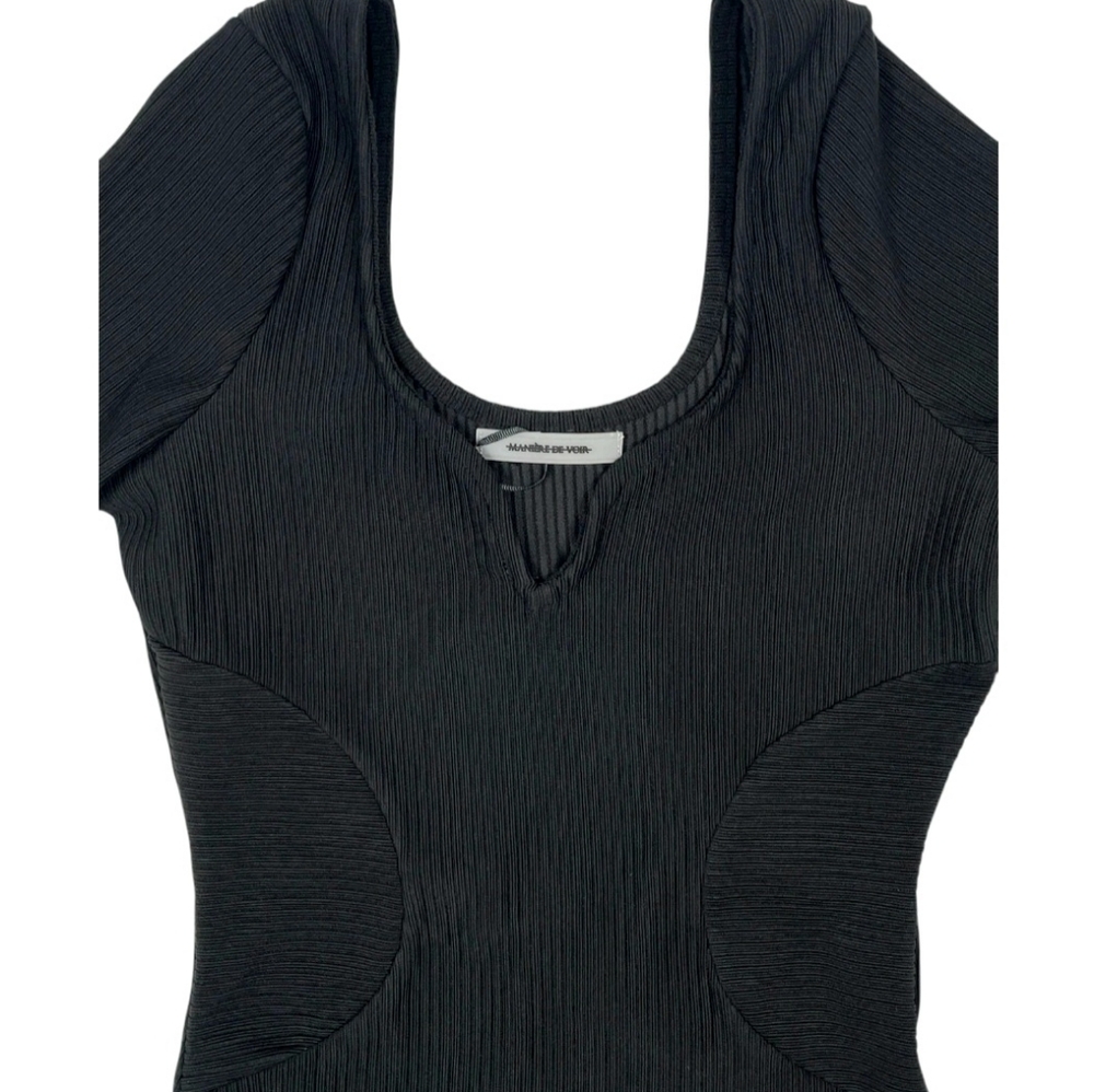 Manière De Voir Ribbed-knit Top Size 6 NWT - Picture 4 of 9